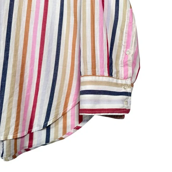 XIRENA Beau Stripe Long Sleeve Button Down Shirt - Picture 5 of 9